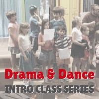 graphic for camp. orange background with yellow letters in semi circle saying "Creativity is Contagious. Pass it On" And Explore More. at LNT  Theater Play for Everyday